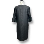 Pendleton New  Gray 100% Virgin Wool Midi Dress Bell Sleeve Office Preppy S/M Photo 5