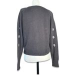 Vintage Michael Simon Martini Knit Cardigan Black Cobalt Novelty Sweater Petite Size undefined Photo 3