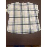 NWT Canyon Guide Outfitters 100%‎ Cotton Button Front Plaid Top (L) Hiking Gorp White Size L Photo 1