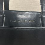 Diane Von Furstenberg  Black Leather Satchel Photo 1
