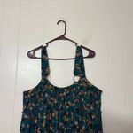 Natural Life  Eliza Turquoise Floral Maxi Dress Size XL Boho Tiered Flow Photo 9