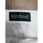 Harvé Benard  White Button Front Midi Skirt Cotton‎ Twill High Waist Photo 2