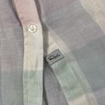 Rails  Charli Pastel Buffalo Linen Blend Button Down Size S Photo 4