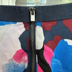 Banana Republic Midi Skirt Blue Pink Camo Asymmetrical Hem Chiffon Size 0 XXS XS Photo 3