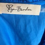 Lizard Thicket Royal blue tassled vneck flowy top size small NWT Photo 5