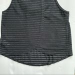 Free People  Black Embellished Cropped Beaded Split Tulip Back Tank Size XS Photo 5