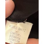 Nicole Bakti Dress Womens Small Black Mesh Embellished Long Evening Maxi Gown Photo 5