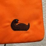 Dooney & Bourke North South Triple Zip Orange Nylon Embroidered Duck Crossbody Photo 10