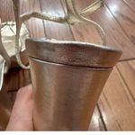 Schutz Kelsie Platform Sandal Heels Metallic Size 10.5 STORE MODEL Photo 4