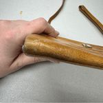 Lodis Tan Leather Crossbody Mini Handbag Purse Bag Womens Magnetic Closure Photo 6