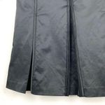 Marciano Womens Princess Seam Pleated Skirt Cotton Stretch Shiny Black Size 2 Photo 7