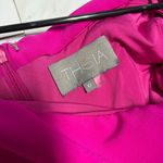 Theia off the shoulder Hot Pink Magenta column dress size 10 Photo 2