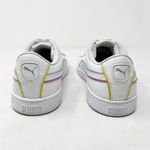 Puma [] White Vikky V2 Leather Lace Up Casual Sneakers Soft Foam Comfortable Sz 8 Photo 3