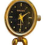 Gruen Quartz Gold Tone Wrist Watch Bracelet Photo 0