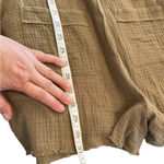 Love Riche New  army green gauze shorts overalls California Fall coastal cowgirl Photo 6