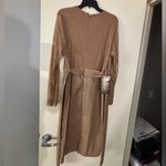 Bebe VEGAN LEATHER LACE MIDI DRESS Photo 9