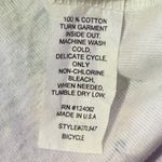 Cactus Vintage Brand Lace Sleeve Blouse Top Floral Bicycle Print Lettuce Hem Med Photo 7