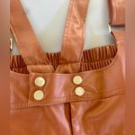 Fashion to figure  Faux Leather Pleather Suspender Pants Bibs Size 2 Plus Size Photo 3