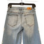 Flying Angel Y2K Baggy Bow Embroidered Jeans, Sz 5/27 Blue Photo 9