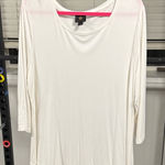 JM Collection  Off-White Long Sleeve Tee Photo 0