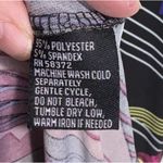 Women's Voir Voir Bright Multicolor Short Sleeve Drop Waist Round Neck Dress 12 Black Photo 7