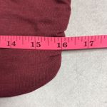 Brea Canyon XL Burgundy Mock Neck Keyhole Long Sleeve Banded Hem Top NWT Office Red Photo 11