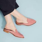 Everlane modern loafer mule pink suede shoes Photo 0
