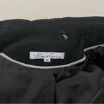 Kenneth Cole Black Double Breasted Peacoat Wool Blend Belted Size 10 Photo 6