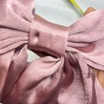 Women’s Dusty Pink Oversized Silky Soft Satin Elegant Hair Bow clip Coquette Y2K Photo 7
