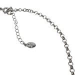 Loft Rhinestone Statement Necklace White Gray Marbled Stones Photo 7