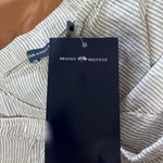 Brandy Melville  NWT Tan & White Pin Striped Linen Shorts. Women’s One Size Photo 4