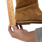 Jenni Kayne  Suede Moc Shearling Lined Slip On Ankle Snow Boots Tan Size 39 Photo 12