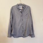 Frank & Eileen  Button Down Shirt Gray Womens Cotton Tailored Italy Photo 8