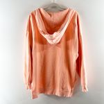 Aerie  Oversized V Neck Pullover Hoodie Sweatshirt Orange Coral XS Photo 3