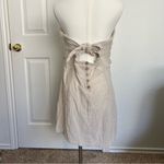 Free People  Boogie Down Mini Dress Cotton Linen Blend Fabric Photo 3