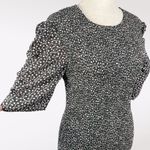 French Connection  Floral Smocked Mini Dress Puff Sleeve Green XS Photo 8