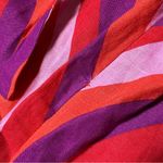 ZARA Pink Retro Floral Swirl Printed Linen Blend Midi Skirt Photo 8