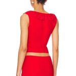 GUIZIO Paloma Top in Red Size XS Photo 2