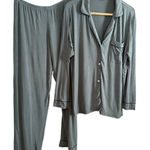 Eberjay EBERJEY | Giselle Tencel Modal Long Pajama Set in Spruce - Size Large Photo 0