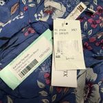 Kut From The Kloth  NWT Sinclaire Floral Print Sheer Button Down Blouse Large Photo 3