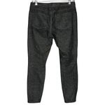 Banana Republic  Jeans Womens 6 29" Skinny Leg Black Gray Snake Print Rocker Edgy Photo 1