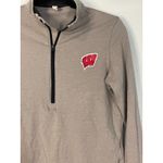 Under Armour  Wisconsin Badgers Quarter Zip Pullover Sweatshirt Women Medium Gray Photo 2