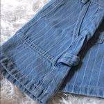 PacSun Striped Denim Carpenter Denim Jean Carpenter Mini Skirt Photo 1