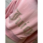 Juicy Couture  NWT Big Bling Velour Hoodie Jacket Large Sweatshirt Pink Y2K 90s Photo 10