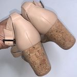 Karl Lagerfeld  Cross Strap Taupe Wedge Heel Sandals S-017 Sz 9.5 Photo 5