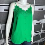 Shinestar  Women's Green Lace Trim Cami Top Size Small Photo 10