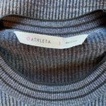 Athleta Ribbed Blue Space Dye Fit Flare Dress size S Photo 6