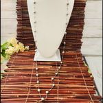 Coldwater Creek  Long 51" Silver Bead Necklace Photo 1