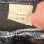 J Crew Denim Straight Pencil Skirt Pockets, Dark Blue Wash, Back Slit Size 0 Photo 3