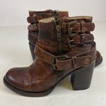 FREEBIRD by Steven Freebird FB Bolo Women Distressed Buckle Boots 7 B80 Photo 9